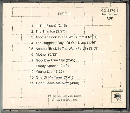 Pink Floyd - The Wall (2CD)