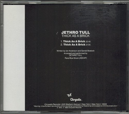 Jethro Tull - Thick As A Brick