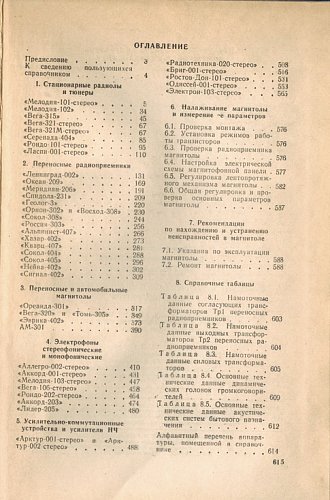 Справочник по бытовой приемно-усилительной радиоаппаратуре