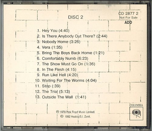 Pink Floyd - The Wall (2CD)